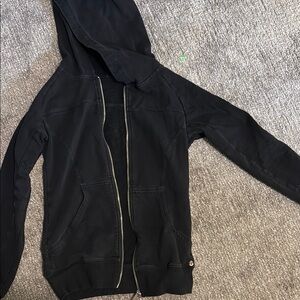 Buffbunny black zip up hoodie